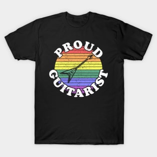 Retro LGBT Proud Guitarist Guitar T-Shirt